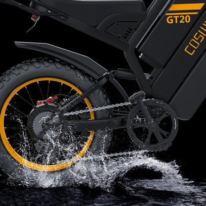 Coswheel Electric bike 3000W GT20 PRO Off Road Electric Motorcycle 48V 40AH Dual Motor Dual Battery Mountain bike Fat Tire Ebike