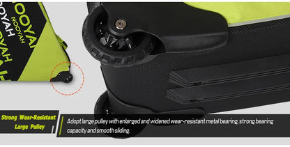 NOOYAH Bike Bag Bicycle Travel Bag Transport Case with Wheel Bag Rear Derailleur Pad Frame Fork Protective Tool Bike Accessories