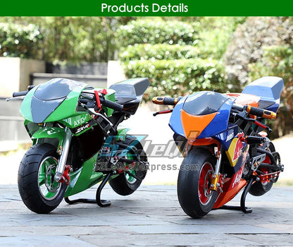 49CC 50CC 2Stroke Mini Motorcycle Small Buggy Gasoline Scooter ATV off-road Superbike Adult Vehicle Mountain Child Gas Moto Bike
