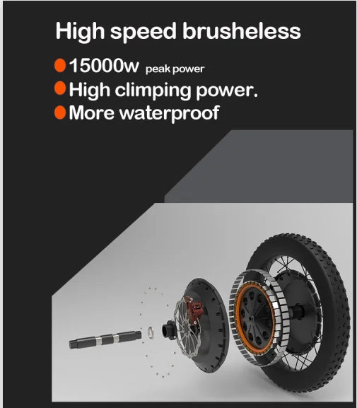 High Power 48V 3000W 72V 15000W Ebike