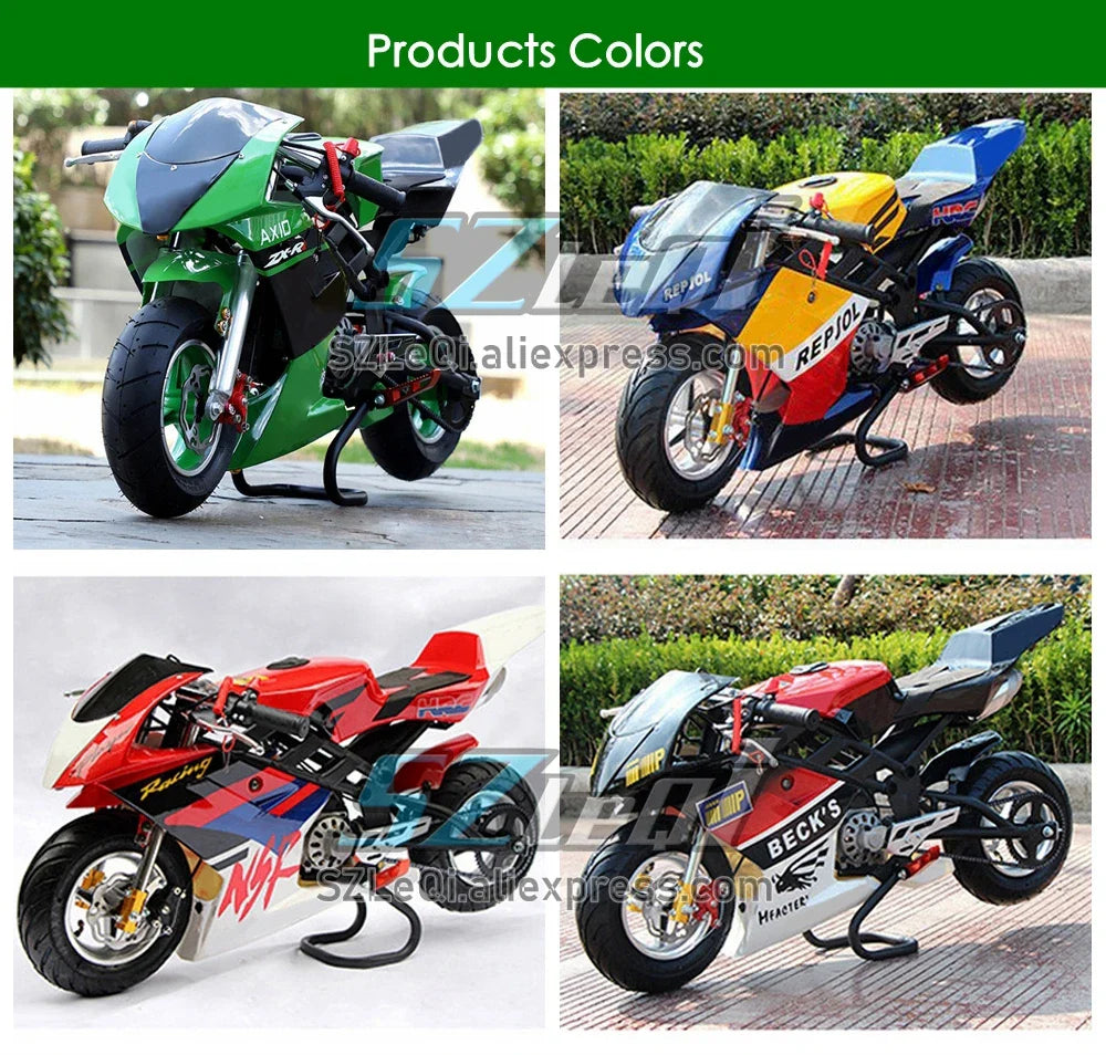 49CC 50CC 2-Stroke Gasoline MINI Motorcycle Street Sports Racing Small Dirt Bikes Adult Children Boy Girl Child Men Women MOTO